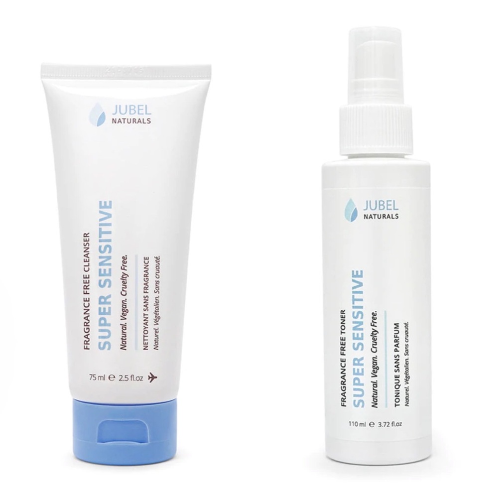 Jubel Naturals Super Sensitive Fragrance Free Cleanser and Toner